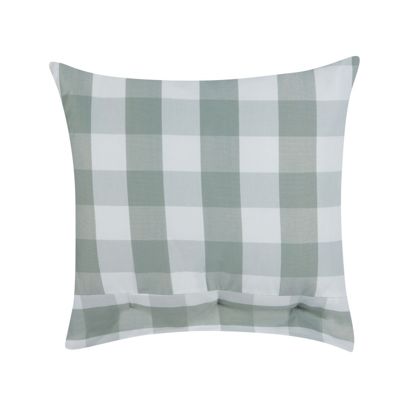 Poduszka dekoracyjna TAMNINE 45 x 45 cm Miętowy W kratkę Poduszka dekoracyjna TAMNINE 45 x 45 cm Miętowy W kratkę