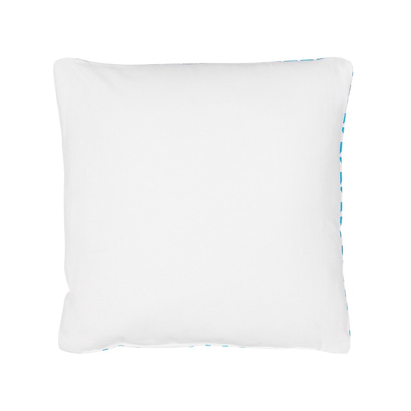Bawełniana poduszka dla dzieci z nadrukiem 40 x 40 cm niebieska RADZKOT Bawełniana poduszka dla dzieci z nadrukiem 40 x 40 cm niebieska RADZKOT