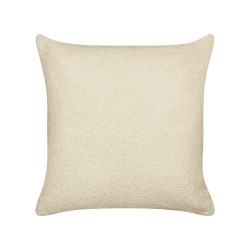 Zestaw 2 poduszek dekoracyjnych LEUZEA Boucle 45 x 45 cm Beżowy Jednolity Zestaw 2 poduszek dekoracyjnych LEUZEA Boucle 45 x 45 cm Beżowy Jednolity