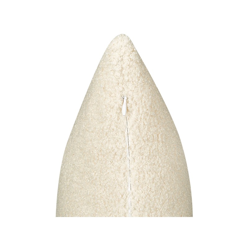 Zestaw 2 poduszek dekoracyjnych LEUZEA Boucle 45 x 45 cm Beżowy Jednolity Zestaw 2 poduszek dekoracyjnych LEUZEA Boucle 45 x 45 cm Beżowy Jednolity