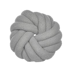 Poduszka dekoracyjna AKOLA Boucle 31 x 31 cm Szary Jednolity