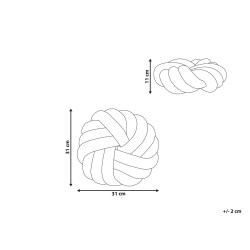 Poduszka dekoracyjna AKOLA Boucle 31 x 31 cm Szary Jednolity Poduszka dekoracyjna AKOLA Boucle 31 x 31 cm Szary Jednolity