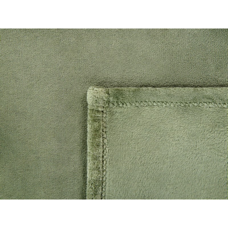 Koc BAYBURT 150 x 200 cm Zielony Koc BAYBURT 150 x 200 cm Zielony