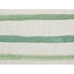 Zestaw 2 poduszek dekoracyjnych KAFRA 45 x 45 cm Zielony W paski Zestaw 2 poduszek dekoracyjnych KAFRA 45 x 45 cm Zielony W paski