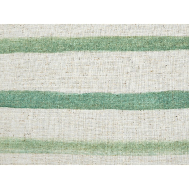 Zestaw 2 poduszek dekoracyjnych KAFRA 45 x 45 cm Zielony W paski Zestaw 2 poduszek dekoracyjnych KAFRA 45 x 45 cm Zielony W paski