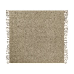 Koc VELLA Bawełna 220 x 240 cm Beżowoszary Koc VELLA Bawełna 220 x 240 cm Beżowoszary