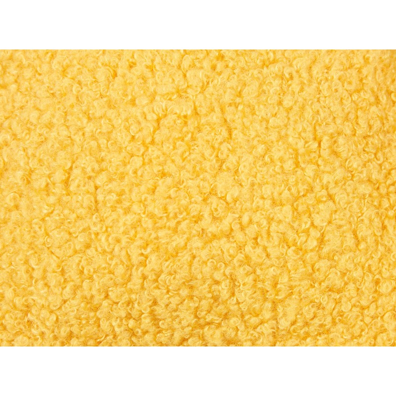 Zestaw 2 poduszek dekoracyjnych CAMPONULA Boucle 40 x 40 cm Żółty Jednolity Zestaw 2 poduszek dekoracyjnych CAMPONULA Boucle 40 x 40 cm Żółty Jednolity