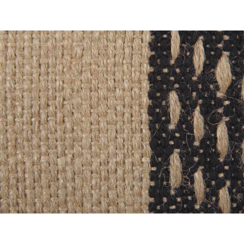Zestaw 2 poduszek dekoracyjnych DESALIX Juta 45 x 45 cm Beżowy W paski Zestaw 2 poduszek dekoracyjnych DESALIX Juta 45 x 45 cm Beżowy W paski