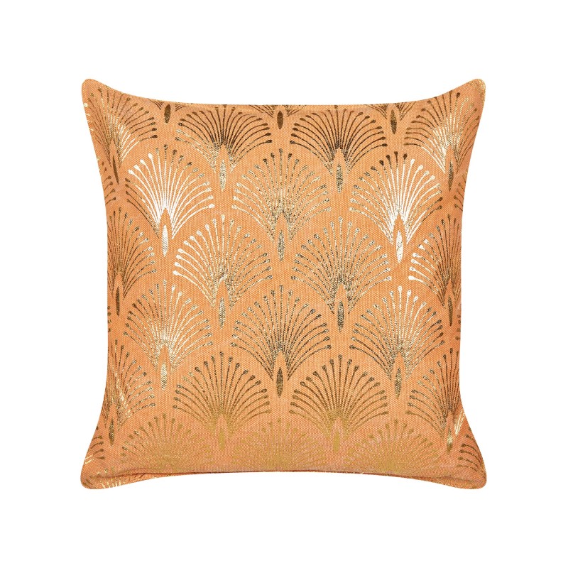 Zestaw 2 poduszek dekoracyjnych HOYA Bawełna 45 x 45 cm Pomarańczowy Wzór geometryczny Zestaw 2 poduszek dekoracyjnych HOYA Bawełna 45 x 45 cm Pomarańczowy Wzór geometryczny