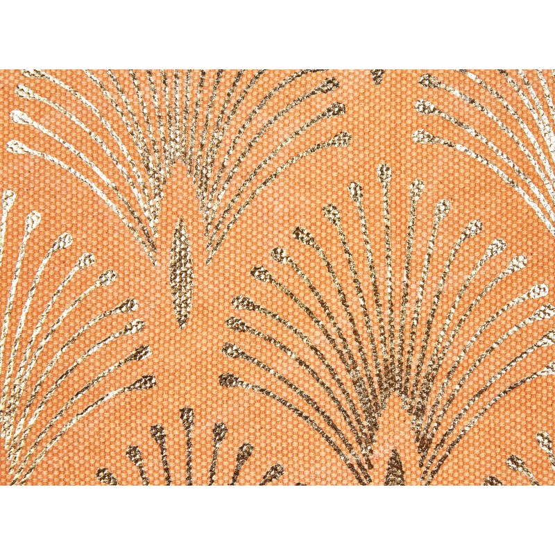Zestaw 2 poduszek dekoracyjnych HOYA Bawełna 45 x 45 cm Pomarańczowy Wzór geometryczny Zestaw 2 poduszek dekoracyjnych HOYA Bawełna 45 x 45 cm Pomarańczowy Wzór geometryczny