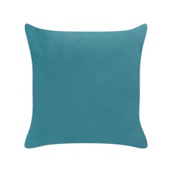 Zestaw 2 poduszek dekoracyjnych YARROW Welur 45 x 45 cm Lazurowy Wzór geometryczny Zestaw 2 poduszek dekoracyjnych YARROW Welur 45 x 45 cm Lazurowy Wzór geometryczny