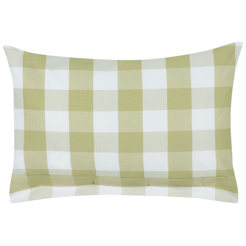 Zestaw 2 poduszek dekoracyjnych TAMNINE 40 x 60 cm Jasnozielony W kratkę Zestaw 2 poduszek dekoracyjnych TAMNINE 40 x 60 cm Jasnozielony W kratkę