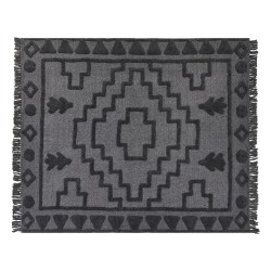 Koc CHACK Bawełna 200 x 220 cm Ciemnoszary Koc CHACK Bawełna 200 x 220 cm Ciemnoszary
