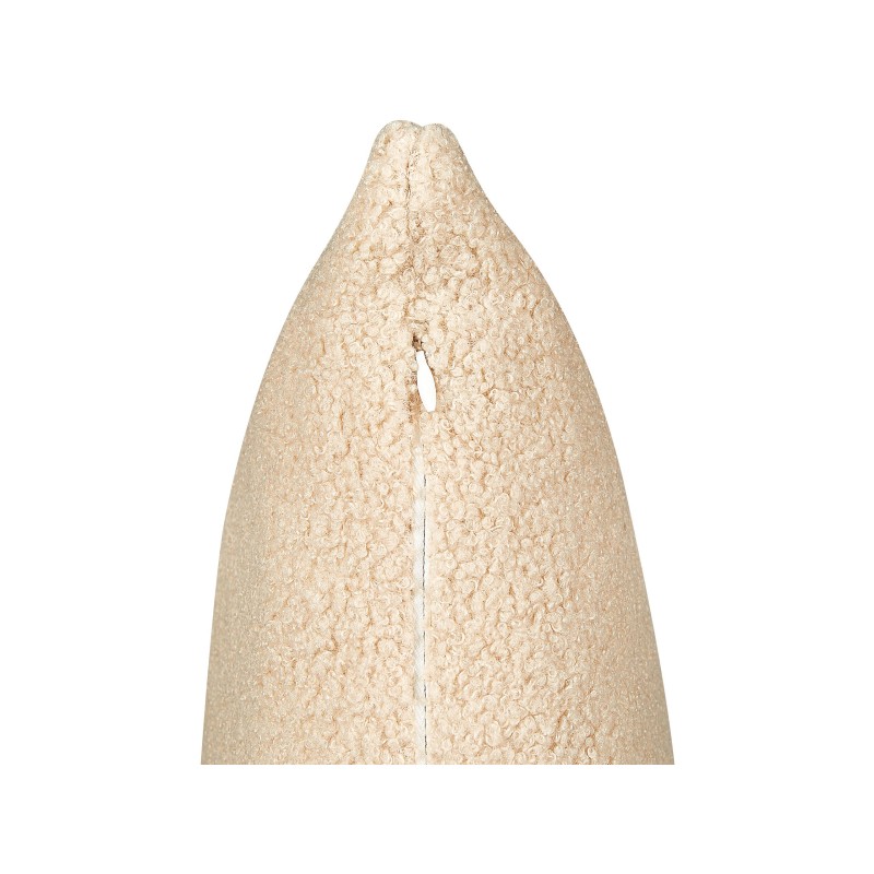 Zestaw 2 poduszek dekoracyjnych LEUZEA Boucle 45 x 45 cm Piaskowy Jednolity Zestaw 2 poduszek dekoracyjnych LEUZEA Boucle 45 x 45 cm Piaskowy Jednolity