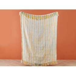 Koc NUWAR 130 x 170 cm Żółty Koc NUWAR 130 x 170 cm Żółty