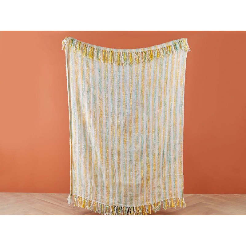 Koc NUWAR 130 x 170 cm Żółty Koc NUWAR 130 x 170 cm Żółty