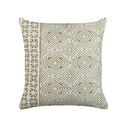 Zestaw 2 poduszek dekoracyjnych LARICS Bawełna 45 x 45 cm Zielony Wzór orientalny Zestaw 2 poduszek dekoracyjnych LARICS Bawełna 45 x 45 cm Zielony Wzór orientalny