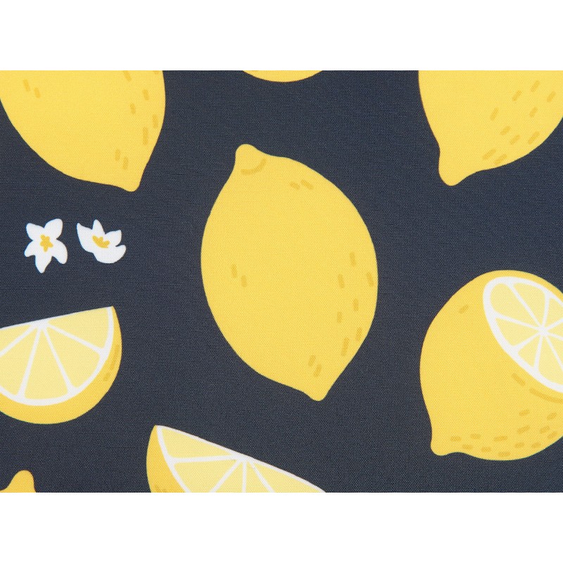 Zestaw 2 poduszek dekoracyjnych CITRUS 45 x 45 cm Czarny Wzór roślinny Zestaw 2 poduszek dekoracyjnych CITRUS 45 x 45 cm Czarny Wzór roślinny