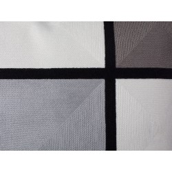 Zestaw 2 poduszek dekoracyjnych WEDELIA Bawełna 45 x 45 cm Szary Wzór geometryczny Zestaw 2 poduszek dekoracyjnych WEDELIA Bawełna 45 x 45 cm Szary Wzór geometryczny