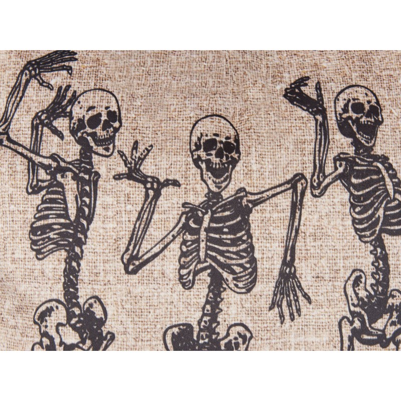 Poduszka dekoracyjna MORTESTI Welur 45 x 45 cm Jasnobeżowy Wzór abstrakcyjny Poduszka dekoracyjna MORTESTI Welur 45 x 45 cm Jasnobeżowy Wzór abstrakcyjny