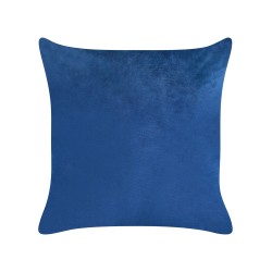 Zestaw 2 poduszek dekoracyjnych YUZURI Welur 45 x 45 cm Granatowy Wzór zwierzęcy Zestaw 2 poduszek dekoracyjnych YUZURI Welur 45 x 45 cm Granatowy Wzór zwierzęcy
