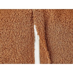 Zestaw 2 poduszek dekoracyjnych RUTABAGA Boucle 30 x 30 cm Brązowy Jednolity Zestaw 2 poduszek dekoracyjnych RUTABAGA Boucle 30 x 30 cm Brązowy Jednolity