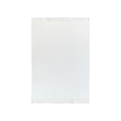 Koc AMPARA Bawełna 150 x 200 cm Złamana biel Koc AMPARA Bawełna 150 x 200 cm Złamana biel