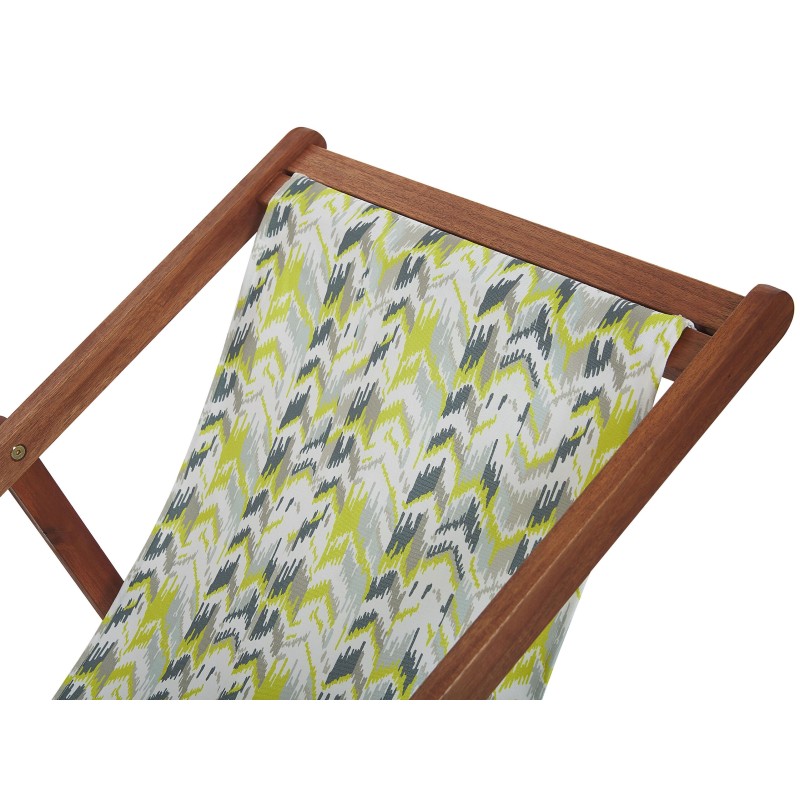 Zestaw 2 wymiennych tkanin do leżaków ogrodowych ANZIO/AVELLINO 44 x 134 cm Żółty Zestaw 2 wymiennych tkanin do leżaków ogrodowych ANZIO/AVELLINO 44 x 134 cm Żółty