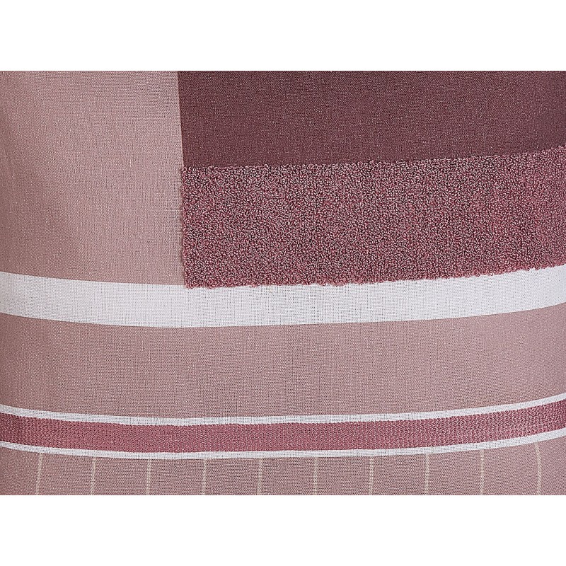 Zestaw 2 poduszek dekoracyjnych ERINUS 45 x 45 cm Czerwony Wzór geometryczny Zestaw 2 poduszek dekoracyjnych ERINUS 45 x 45 cm Czerwony Wzór geometryczny
