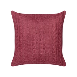 Zestaw 2 poduszek dekoracyjnych CADETIA Bawełna 45 x 45 cm Burgundowy Jednolity Zestaw 2 poduszek dekoracyjnych CADETIA Bawełna 45 x 45 cm Burgundowy Jednolity