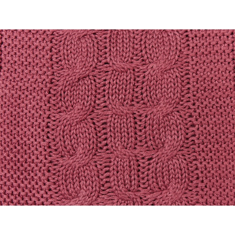 Zestaw 2 poduszek dekoracyjnych CADETIA Bawełna 45 x 45 cm Burgundowy Jednolity Zestaw 2 poduszek dekoracyjnych CADETIA Bawełna 45 x 45 cm Burgundowy Jednolity