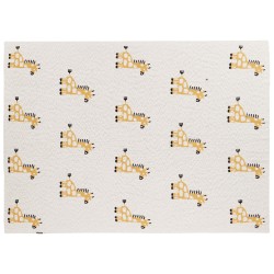Koc CHILARI Bawełna 130 x 170 cm Beżowy Koc CHILARI Bawełna 130 x 170 cm Beżowy