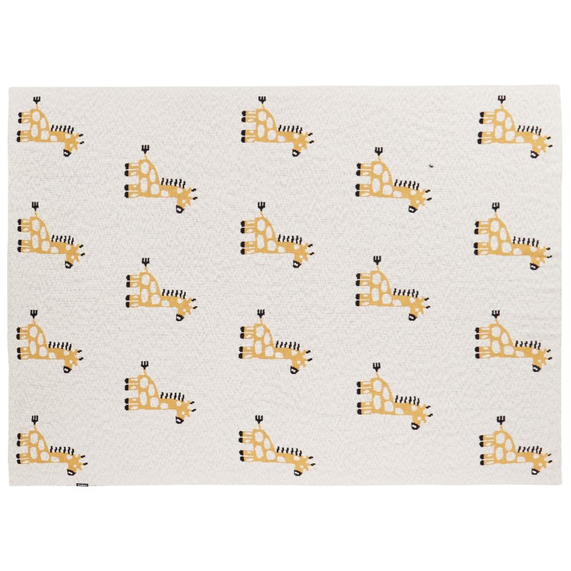 Koc CHILARI Bawełna 130 x 170 cm Beżowy Koc CHILARI Bawełna 130 x 170 cm Beżowy