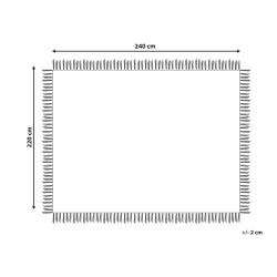Narzuta na łóżko YERBENT Bawełna 220 x 240 cm Złoty brąz Narzuta na łóżko YERBENT Bawełna 220 x 240 cm Złoty brąz