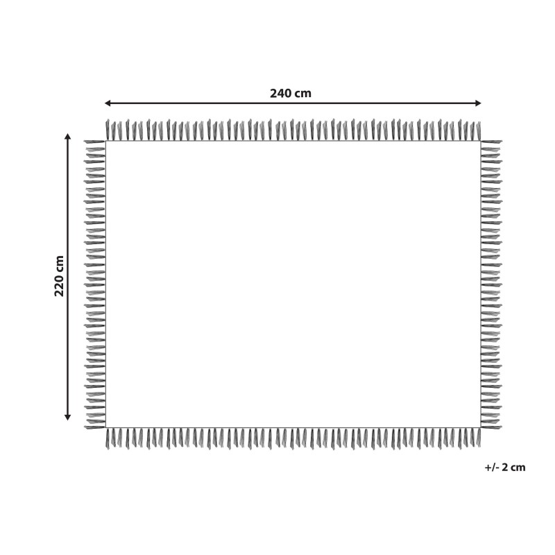 Narzuta na łóżko YERBENT Bawełna 220 x 240 cm Złoty brąz Narzuta na łóżko YERBENT Bawełna 220 x 240 cm Złoty brąz