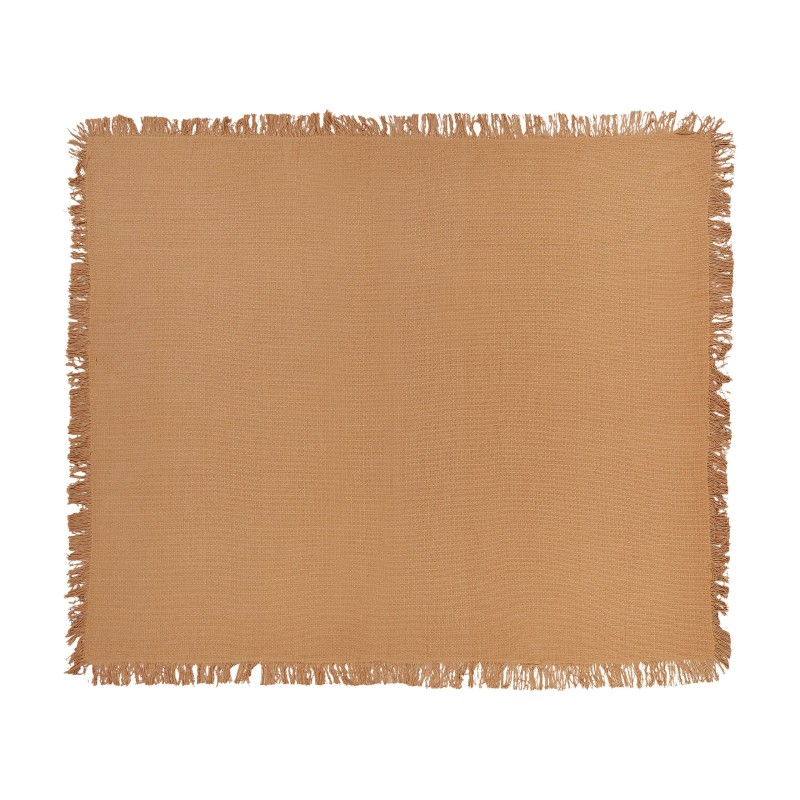 Narzuta na łóżko YERBENT Bawełna 220 x 240 cm Złoty brąz Narzuta na łóżko YERBENT Bawełna 220 x 240 cm Złoty brąz