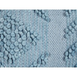 Zestaw 2 poduszek dekoracyjnych VALVARIA Bawełna 30 x 50 cm Niebieski Wzór zygzak Zestaw 2 poduszek dekoracyjnych VALVARIA Bawełna 30 x 50 cm Niebieski Wzór zygzak