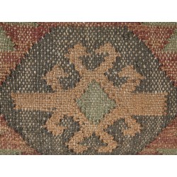 Zestaw 2 poduszek dekoracyjnych CUMBUM Juta 45 x 45 cm Brązowy Wzór orientalny Zestaw 2 poduszek dekoracyjnych CUMBUM Juta 45 x 45 cm Brązowy Wzór orientalny