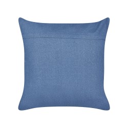 Zestaw 2 poduszek dekoracyjnych PENTAS Welur 45 x 45 cm Granatowy Wzór zwierzęcy Zestaw 2 poduszek dekoracyjnych PENTAS Welur 45 x 45 cm Granatowy Wzór zwierzęcy