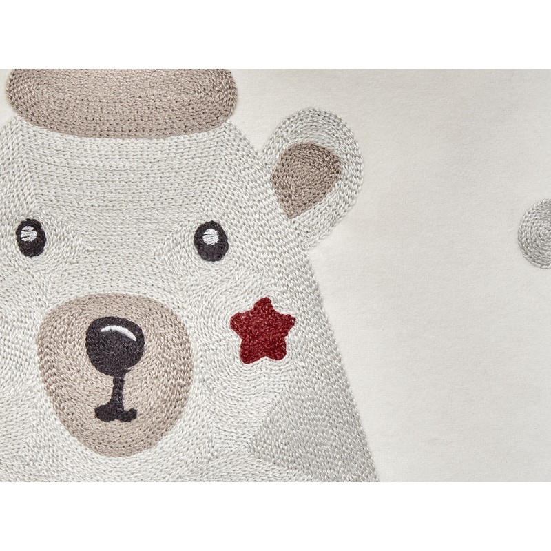 2 poduszki welurowe motyw świąteczny 45 x 45 cm białe JELLIES 2 poduszki welurowe motyw świąteczny 45 x 45 cm białe JELLIES