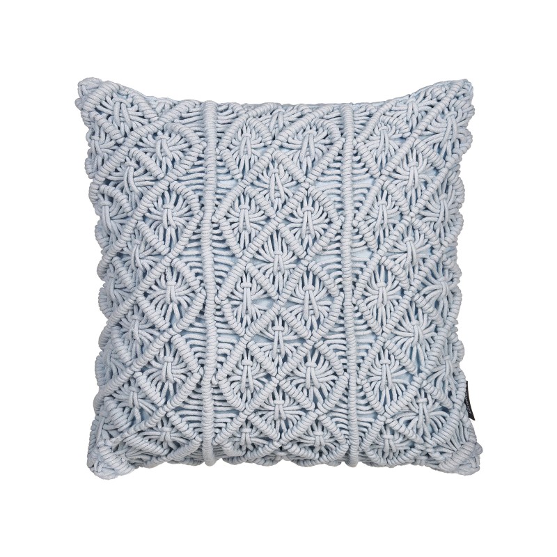 Zestaw 2 poduszek dekoracyjnych GOREME Boucle 45 x 45 cm Niebieski Wzór geometryczny Zestaw 2 poduszek dekoracyjnych GOREME Boucle 45 x 45 cm Niebieski Wzór geometryczny