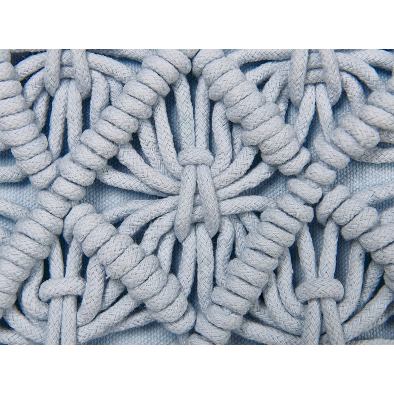 Zestaw 2 poduszek dekoracyjnych GOREME Boucle 45 x 45 cm Niebieski Wzór geometryczny Zestaw 2 poduszek dekoracyjnych GOREME Boucle 45 x 45 cm Niebieski Wzór geometryczny