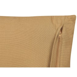 Zestaw 2 poduszek dekoracyjnych SALIX Bawełna 45 x 45 cm Piaskowy W paski Zestaw 2 poduszek dekoracyjnych SALIX Bawełna 45 x 45 cm Piaskowy W paski