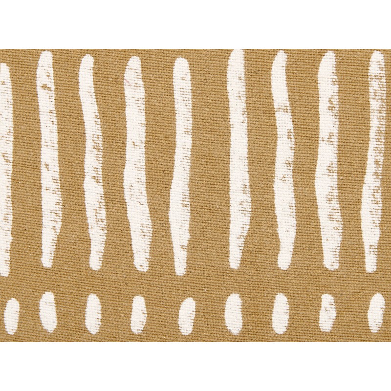 Zestaw 2 poduszek dekoracyjnych SALIX Bawełna 45 x 45 cm Piaskowy W paski Zestaw 2 poduszek dekoracyjnych SALIX Bawełna 45 x 45 cm Piaskowy W paski