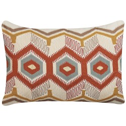 Zestaw 2 poduszek dekoracyjnych MAJRA Bawełna 40 x 60 cm Kolorowy Wzór geometryczny Zestaw 2 poduszek dekoracyjnych MAJRA Bawełna 40 x 60 cm Kolorowy Wzór geometryczny