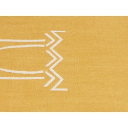 Koc JALKINI 130 x 170 cm Żółty Koc JALKINI 130 x 170 cm Żółty