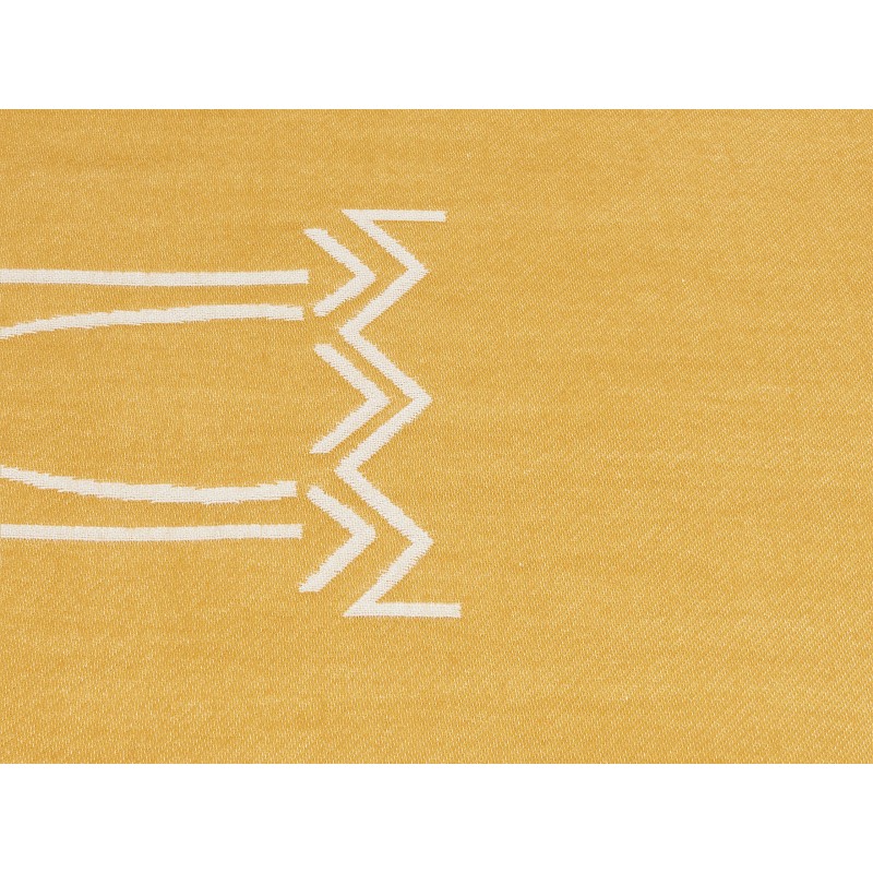 Koc JALKINI 130 x 170 cm Żółty Koc JALKINI 130 x 170 cm Żółty