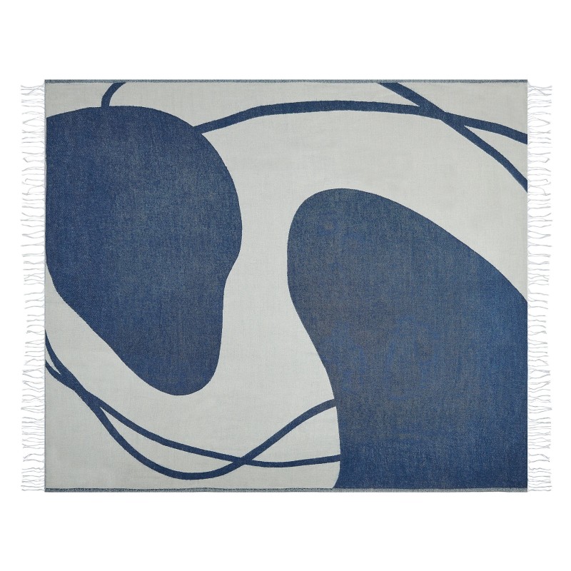 Koc HAPREK 130 x 170 cm Niebieski Koc HAPREK 130 x 170 cm Niebieski