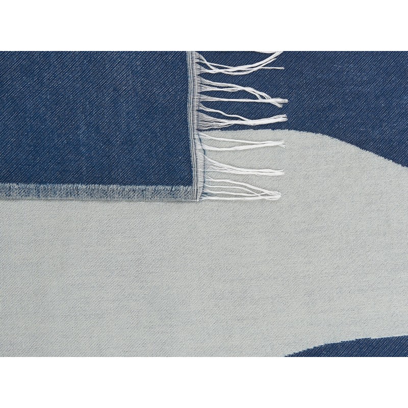 Koc HAPREK 130 x 170 cm Niebieski Koc HAPREK 130 x 170 cm Niebieski