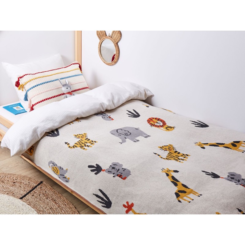Koc SAMEO Bawełna 130 x 170 cm Kolorowy Koc SAMEO Bawełna 130 x 170 cm Kolorowy